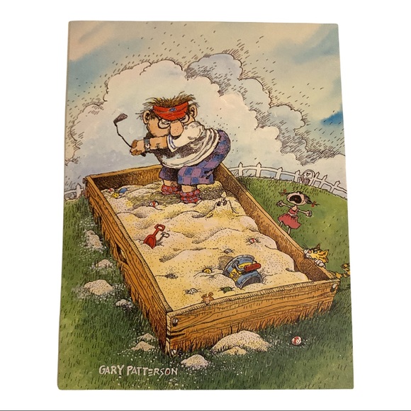 Vintage Gary Patterson Sandbox Golf Hallmark Cards Set of 9 Cards + Envelopes - Picture 2 of 3